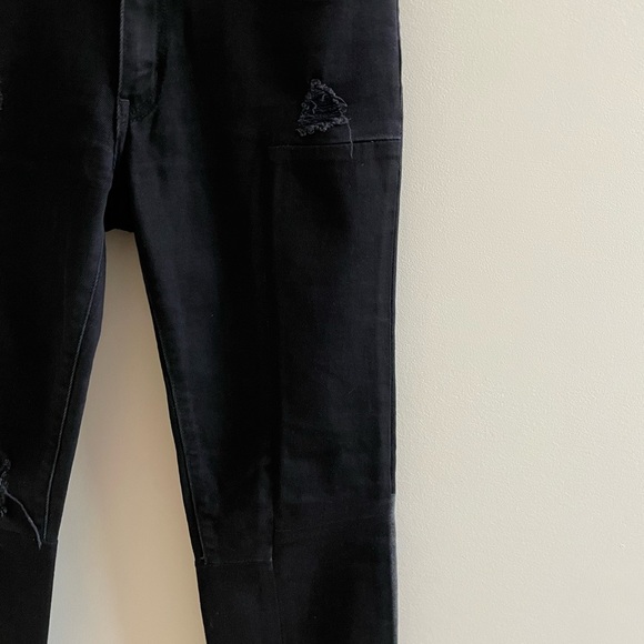 Sandro Paris Dorris Distressed Patchwork Jeans Size 36 - Picture 9 of 14